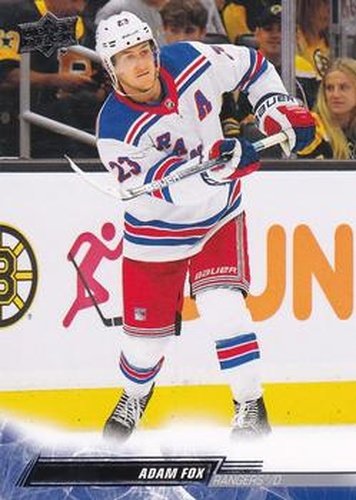 #373 Adam Fox - New York Rangers - 2022-23 Upper Deck Hockey