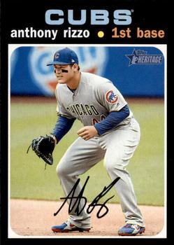 #373 Anthony Rizzo - Chicago Cubs - 2020 Topps Heritage Baseball