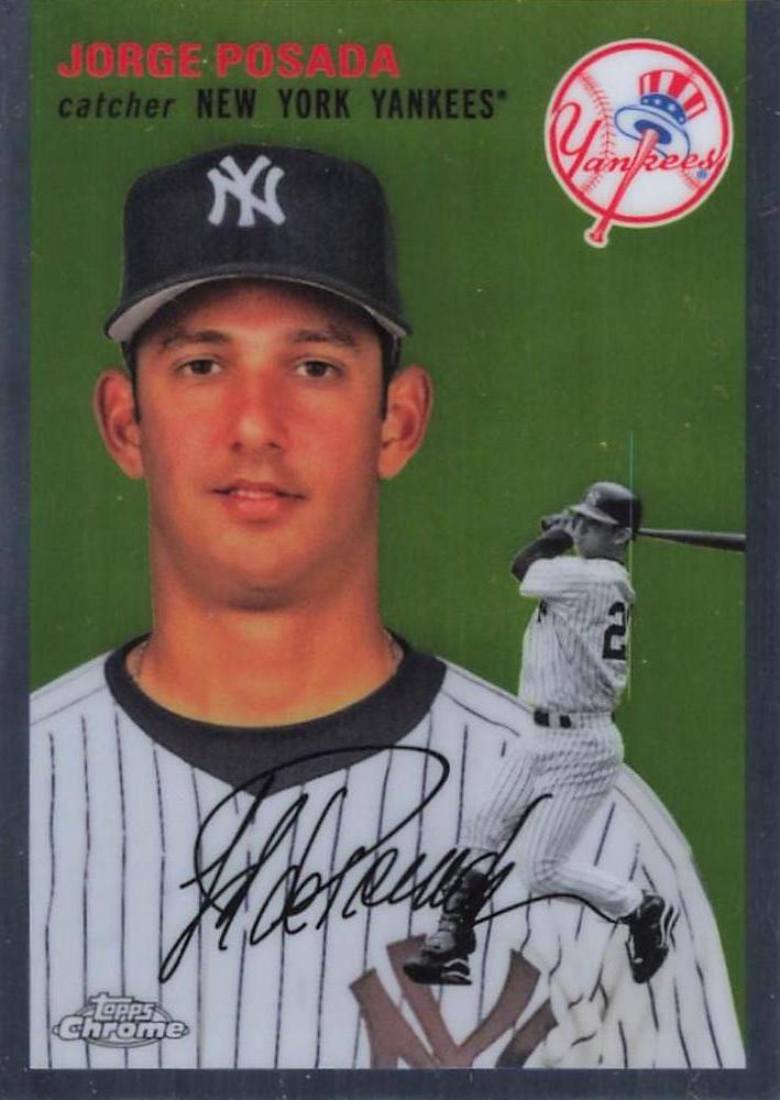#373 Jorge Posada - New York Yankees - 2023 Topps Chrome Platinum Anniversary Baseball