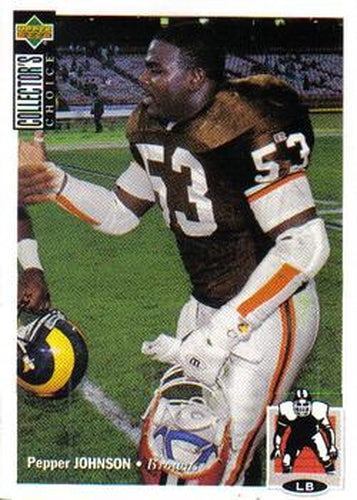 #373 Pepper Johnson - Cleveland Browns - 1994 Collector's Choice Football