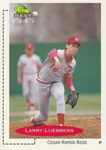 #373 Larry Luebbers - Cedar Rapids Reds - 1991 Classic Best Baseball