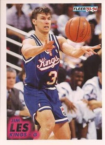 #373 Jim Les - Sacramento Kings - 1993-94 Fleer Basketball