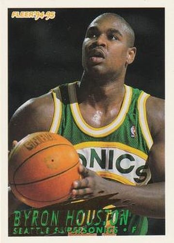 #373 Byron Houston - Seattle SuperSonics - 1994-95 Fleer Basketball