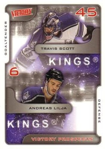 #374 Travis Scott / Andreas Lilja - Los Angeles Kings - 2001-02 Upper Deck Victory Hockey