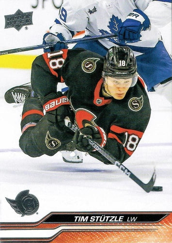 #374 Tim Stutzle - Ottawa Senators -2023-24 Upper Deck Hockey