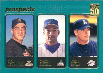#375 Carlos Hernandez / Geraldo Guzman / Adam Eaton - Houston Astros / Arizona Diamondbacks / San Diego Padres - 2001 Topps Baseball