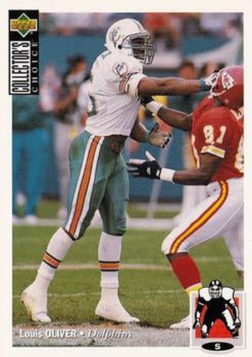 #375 Louis Oliver - Miami Dolphins - 1994 Collector's Choice Football