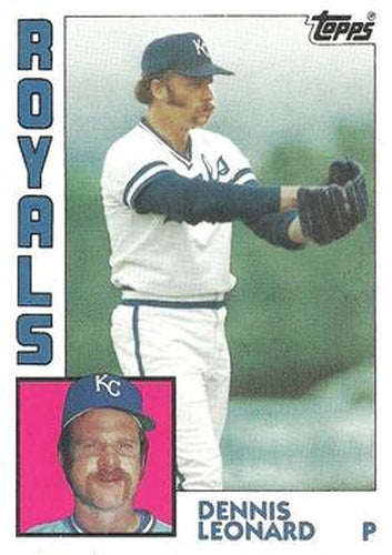 #375 Dennis Leonard - Kansas City Royals - 1984 Topps Baseball
