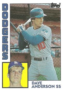 #376 Dave Anderson - Los Angeles Dodgers - 1984 Topps Baseball