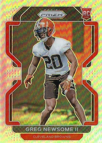 #376 Greg Newsome II - Cleveland Browns - 2021 Panini Prizm - Silver Football