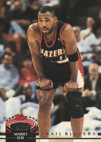 #376 Mario Elie - Portland Trail Blazers - 1992-93 Stadium Club Basketball