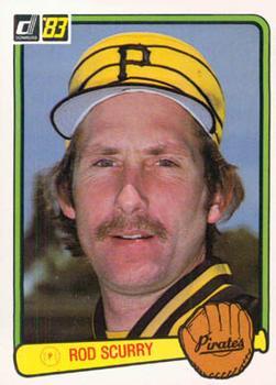 #376 Rod Scurry - Pittsburgh Pirates - 1983 Donruss Baseball