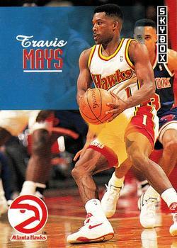 #376 Travis Mays - Atlanta Hawks - 1992-93 SkyBox Basketball