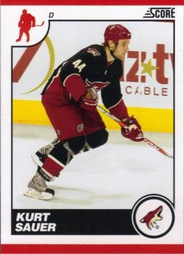 #376 Kurt Sauer - Phoenix Coyotes - 2010-11 Score Hockey