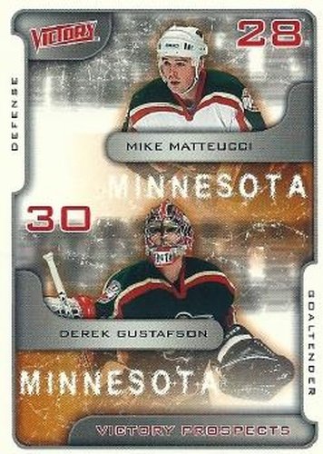 #376 Mike Matteucci / Derek Gustafson - Minnesota Wild - 2001-02 Upper Deck Victory Hockey