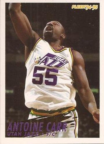 #376 Antoine Carr - Utah Jazz - 1994-95 Fleer Basketball