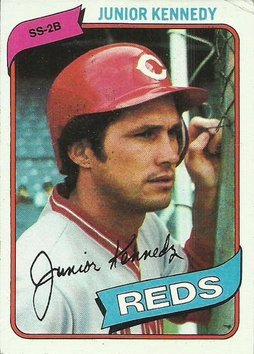 #377 Junior Kennedy - Cincinnati Reds - 1980 Topps Baseball