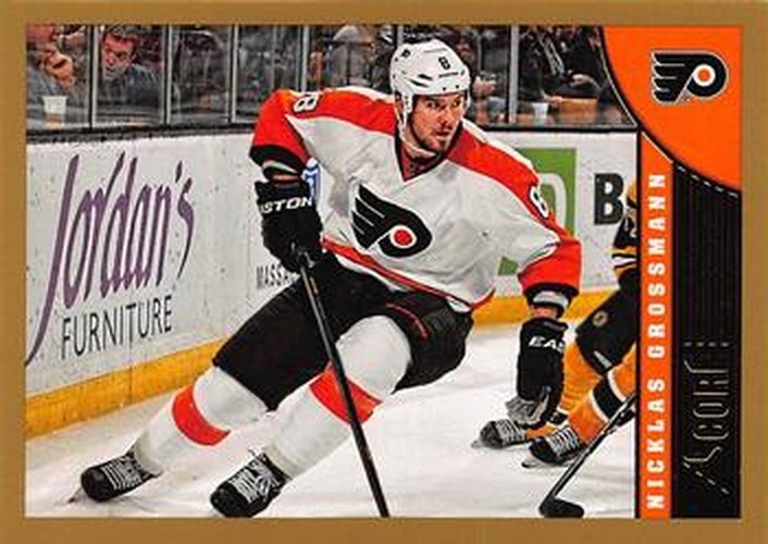 #377 Nicklas Grossmann - Philadelphia Flyers - 2013-14 Score - Gold Hockey
