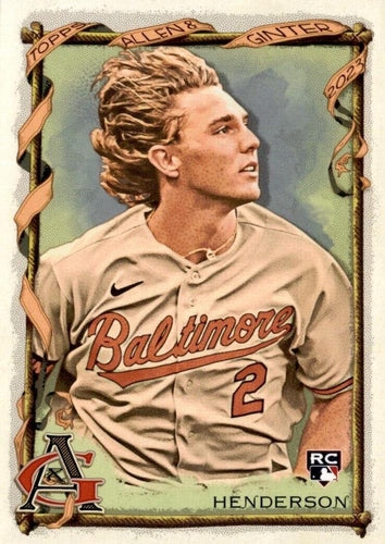 #377 Gunnar Henderson - Baltimore Orioles - 2023 Topps Allen & Ginter Baseball