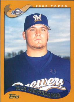 #377 Nick Neugebauer - Milwaukee Brewers - 2002 Topps Baseball