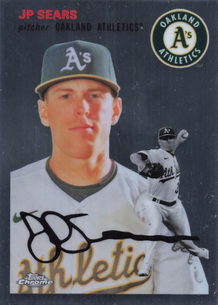 #377 JP Sears - Oakland Athletics - 2023 Topps Chrome Platinum Anniversary Baseball