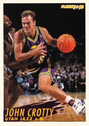 #377 John Crotty - Utah Jazz - 1994-95 Fleer Basketball