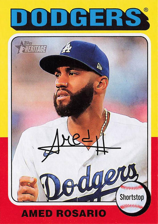 #377 Amed Rosario - Los Angeles Dodgers - 2024 Topps Heritage Baseball