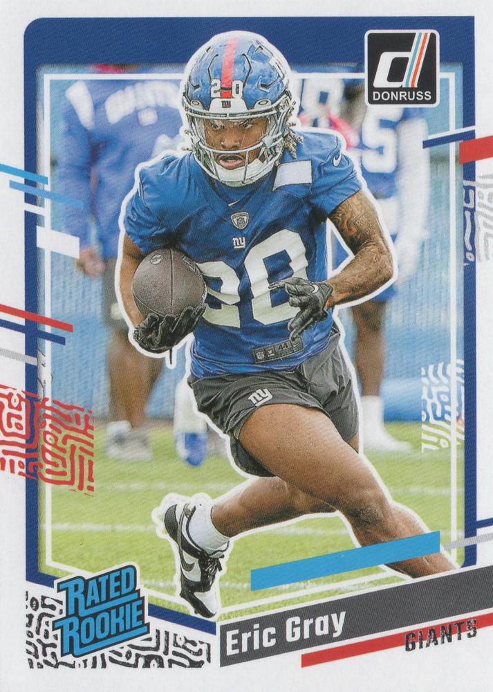 #377 Eric Gray - New York Giants - 2023 Donruss Football