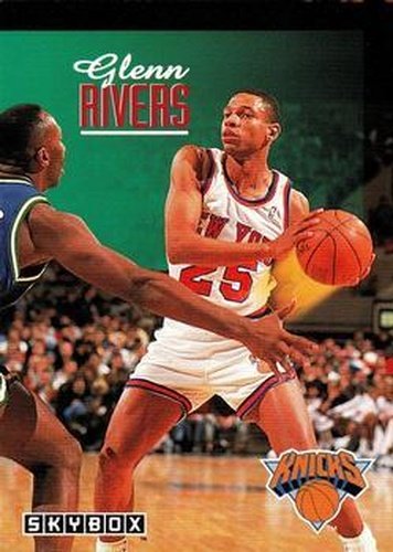 #377 Glenn Rivers - New York Knicks - 1992-93 SkyBox Basketball
