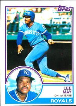 #377 Lee May - Kansas City Royals - 1983 Topps Baseball