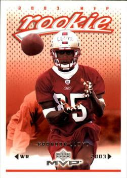#377 Brandon Lloyd - San Francisco 49ers - 2003 Upper Deck MVP Football