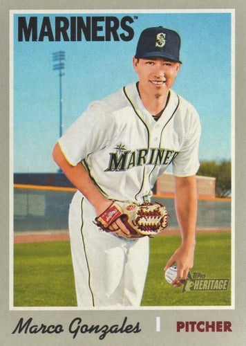 #377 Marco Gonzales - Seattle Mariners - 2019 Topps Heritage Baseball