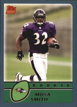 #377 Musa Smith - Baltimore Ravens - 2003 Topps Football