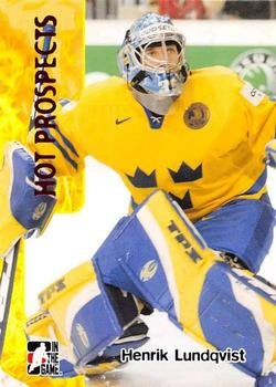 #378 Henrik Lundqvist - Sweden - 2005-06 In The Game Heroes and Prospects Hockey