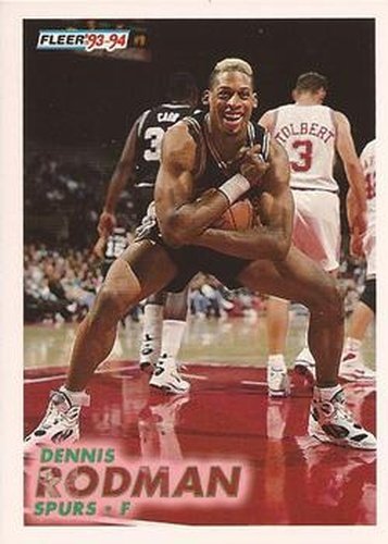 #378 Dennis Rodman - San Antonio Spurs - 1993-94 Fleer Basketball