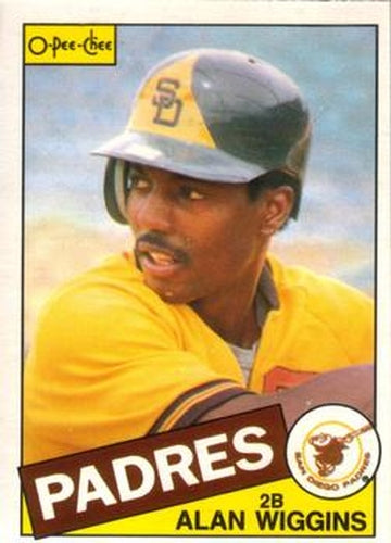 #378 Alan Wiggins - San Diego Padres - 1985 O-Pee-Chee Baseball