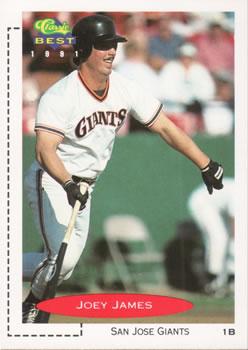 #378 Joey James - San Jose Giants - 1991 Classic Best Baseball