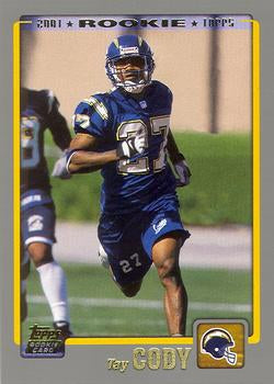 #378 Tay Cody - San Diego Chargers - 2001 Topps Football
