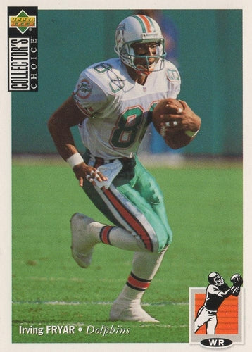 #378 Irving Fryar - Miami Dolphins - 1994 Collector's Choice Football