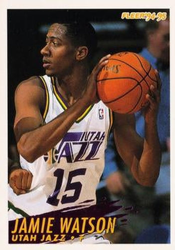 #379 Jamie Watson - Utah Jazz - 1994-95 Fleer Basketball