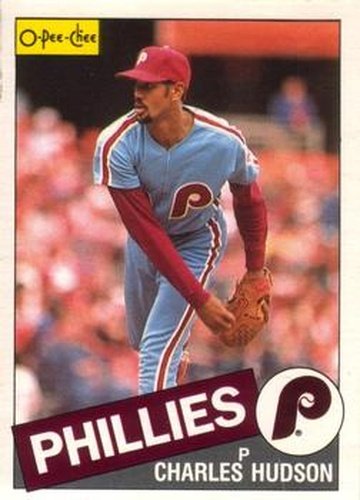 #379 Charles Hudson - Philadelphia Phillies - 1985 O-Pee-Chee Baseball