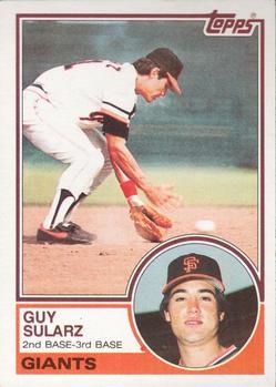 #379 Guy Sularz - San Francisco Giants - 1983 Topps Baseball