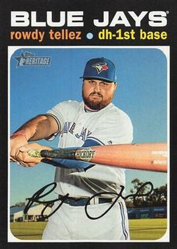 #379 Rowdy Tellez - Toronto Blue Jays - 2020 Topps Heritage Baseball