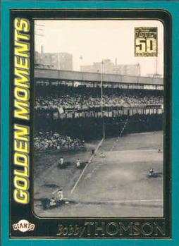 #379 Bobby Thomson - New York Giants - 2001 Topps Baseball
