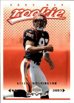 #379 Kelley Washington - Cincinnati Bengals - 2003 Upper Deck MVP Football
