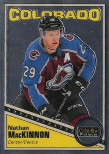 #R-37 Nathan MacKinnon - Colorado Avalanche - 2019-20 O-Pee-Chee Platinum - Retro Hockey