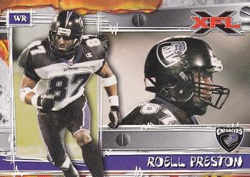 #37 Roell Preston - Chicago Enforcers - 2001 Topps XFL Football