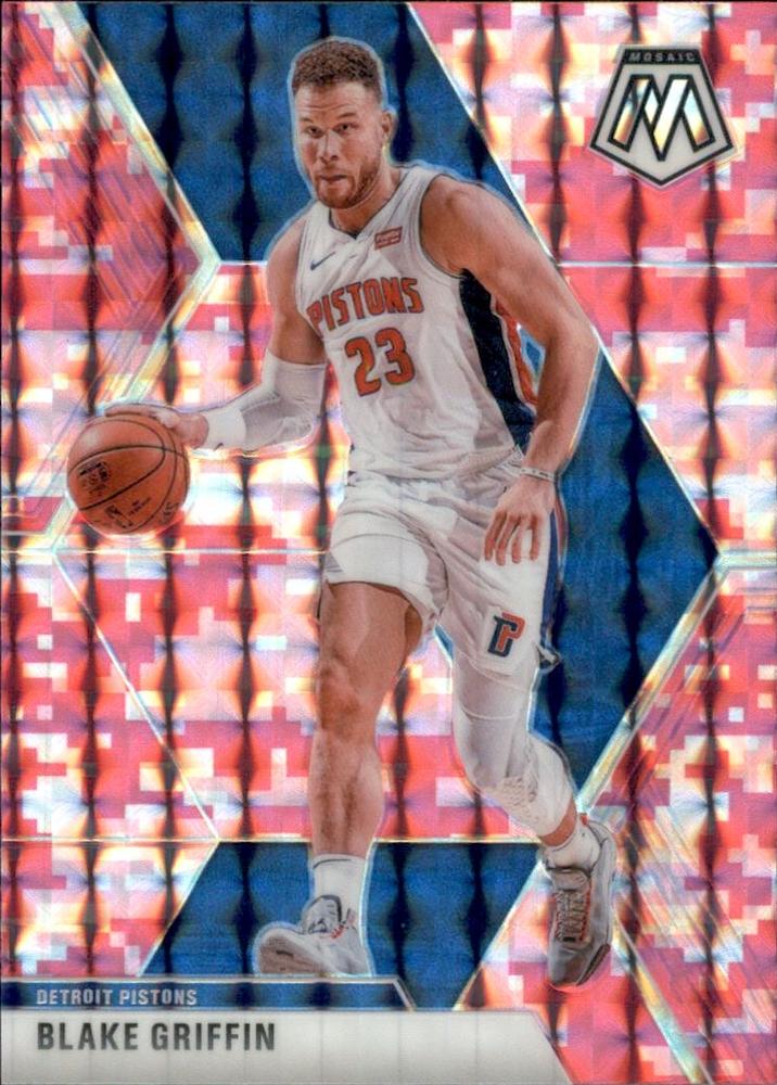 #37 Blake Griffin - Detroit Pistons - 2019-20 Panini Mosaic - Camo Pink Basketball