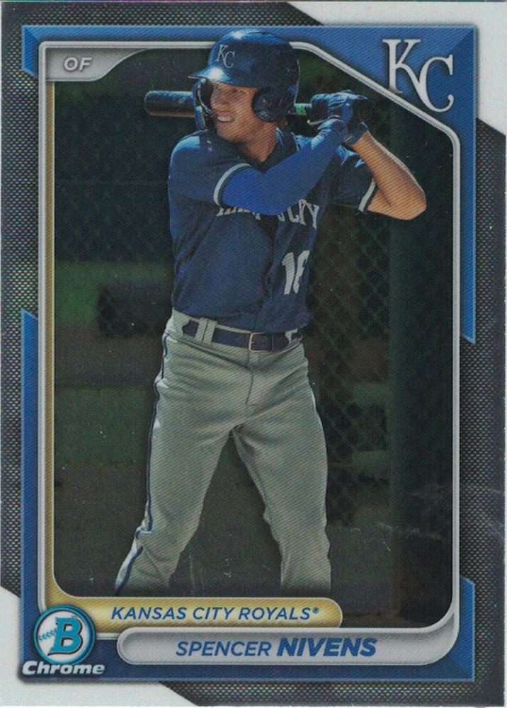 #BCP-37 Spencer Nivens - Kansas City Royals - 2024 Bowman - Chrome Prospects Baseball