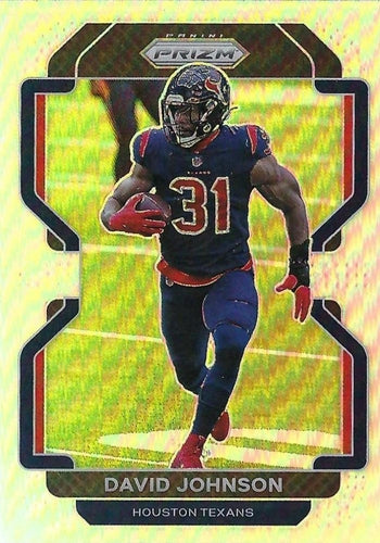 #37 David Johnson - Houston Texans - 2021 Panini Prizm - Silver Football
